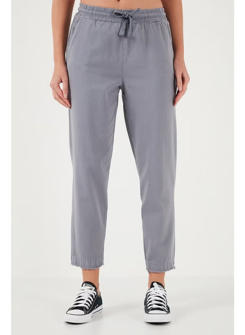 Lela Cotton Normal Waist Regular Fit Straight Leg Pants Women's PANTS 668YP42282S4 - Image 2